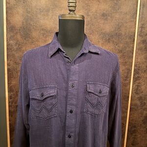 Wrangler Retro Premium Indigo Shirt